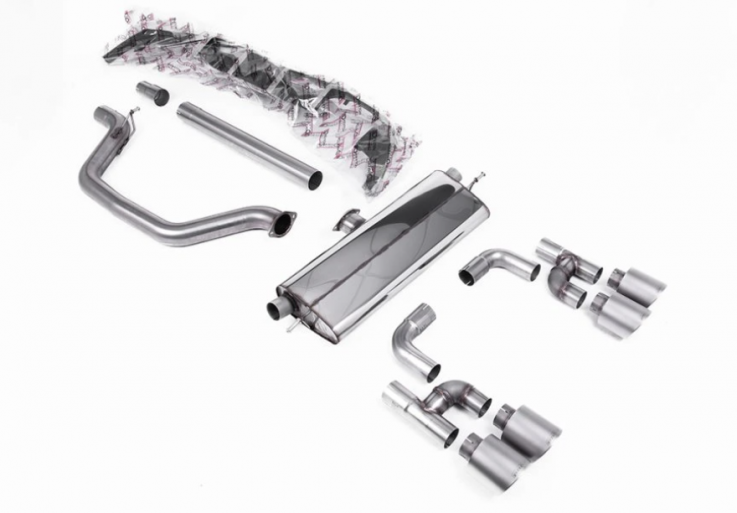 OPF-back 80mm exhaust Golf R style Volkswagen Golf GTI Mk8 2.0 TSI Milltek Sport - Road+ / Titanium tips