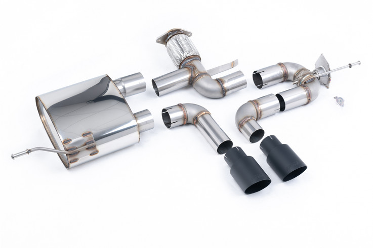 Catback výfuk Alpine A110S 1.8TCe Milltek Sport - Černé koncovky