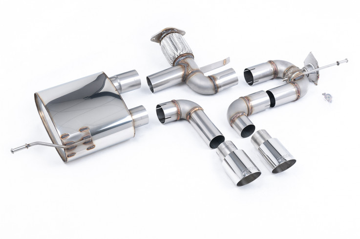 Catback výfuk Alpine A110S 1.8TCe Milltek Sport - Leštěné koncovky