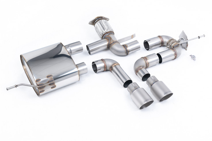 Catback výfuk Alpine A110S 1.8TCe Milltek Sport - Titanové koncovky