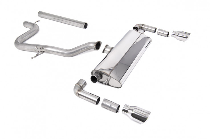 Catback výfuk Cupra Leon R 5F 310hp Milltek Sport - Leštěné koncovky