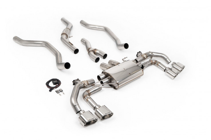 Milltek Sport Catback sportovní klapkový výfuk Land / Range Rover Sport P400 3.0T - Leštěné koncovky