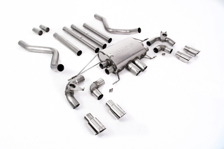 Milltek Sport Catback sportovní výfuk Land / Range Rover Defender 110 5.0 V8 525hp - Bez rezonátoru / Leštěné koncovky