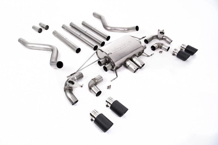 Milltek Sport Catback sportovní výfuk Land / Range Rover Defender 110 5.0 V8 525hp - Bez rezonátoru / Karbonové koncovky