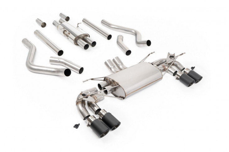 Milltek Sport Catback sportovní výfuk Land / Range Rover Defender 130 5.0 V8 500hp - S rezonátorem / Karbonové koncovky