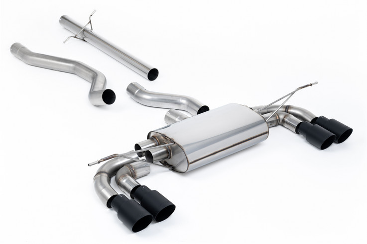 Milltek Sport Catback sportovní výfuk Land / Range Rover Defender 130 3.0 V6 P400 - Bez rezonátoru / Černé koncovky