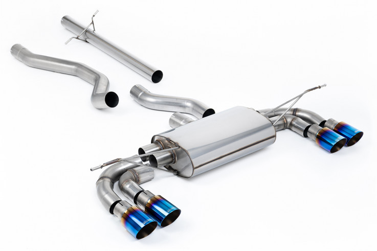 Milltek Sport Catback sportovní výfuk Land / Range Rover Defender 130 3.0 V6 P400 - Bez rezonátoru / Opálené titanové koncovky