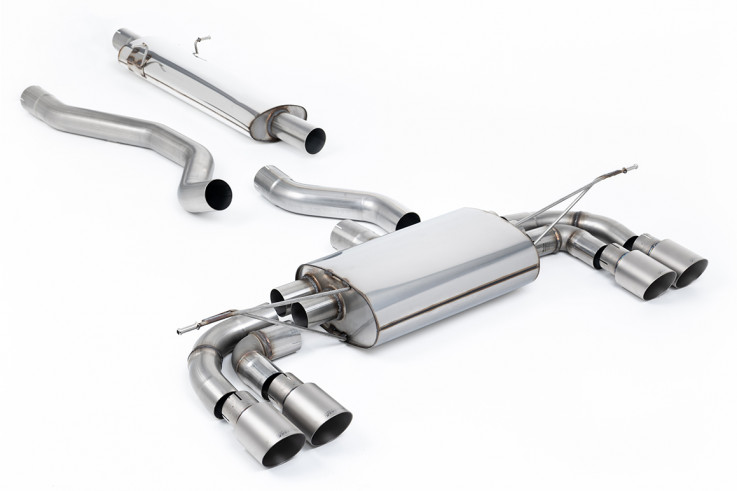 Milltek Sport Catback sportovní výfuk Land / Range Rover Defender 130 3.0 V6 P400 - S rezonátorem / Titanové koncovky