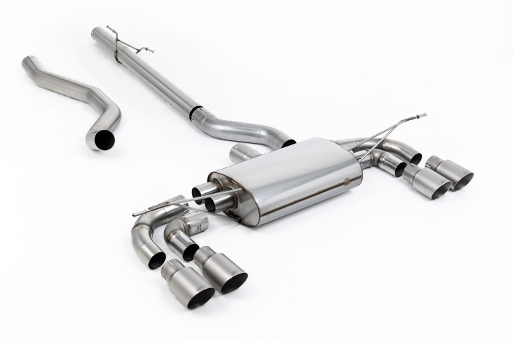 Milltek Sport Catback sportovní výfuk Land / Range Rover Defender 130 2.0T P300 P400e - Bez rezonátoru / Titanové koncovky