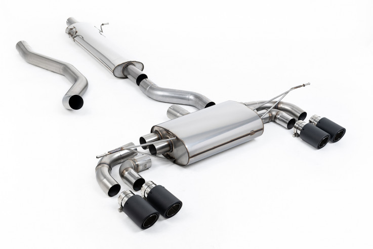 Milltek Sport Catback sportovní výfuk Land / Range Rover Defender 130 2.0T P300 P400e - S rezonátorem / Karbonové koncovky