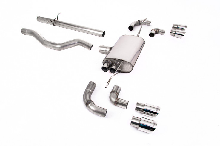 Milltek Sport Catback sportovní výfuk Land / Range Rover Defender 110 2.0T P300 P400e - Bez rezonátoru / Leštěné koncovky