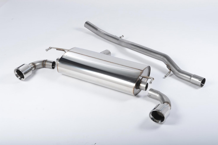 Catback exhaust VW Golf 4 R32 3,2 VR6 Milltek Sport - Non-Resonated / 100 JET Tips