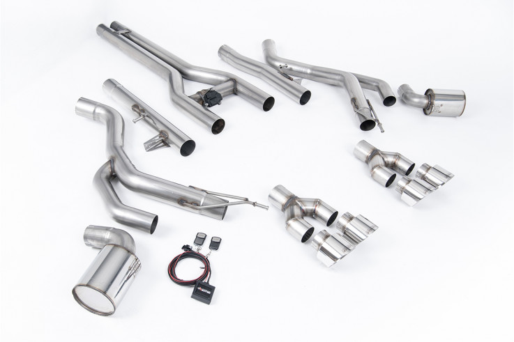 Milltek Sport Catback sportovní výfuk Dodge Challenger SRT Hellcat - Leštěné koncovky