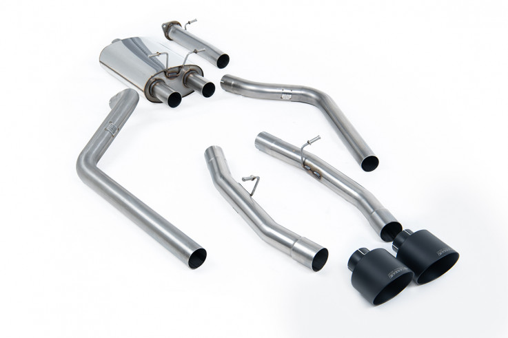 Milltek Sport Catback sportovní výfuk Dodge RAM 1500 3.0T V6 Hurricane 5th gen - Černé koncovky