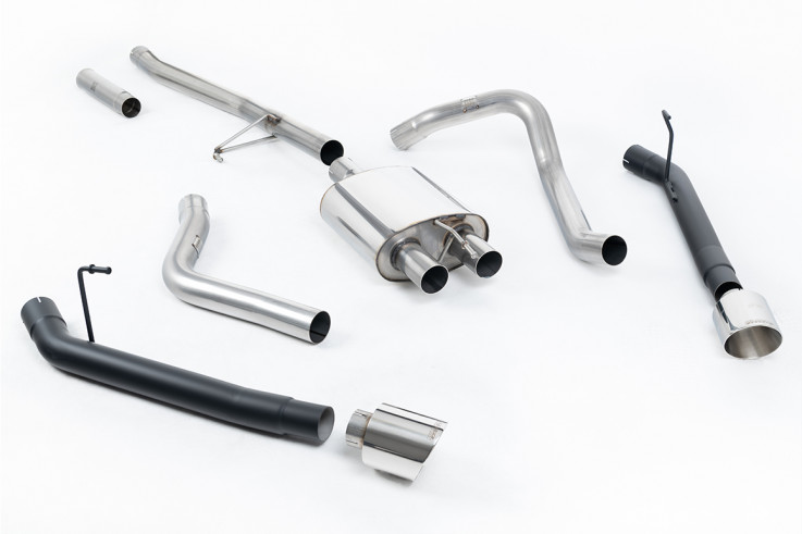 Milltek Sport Catback sportovní výfuk Jeep Gladiator JT 3.6L V6 2020+ - Leštěné koncovky