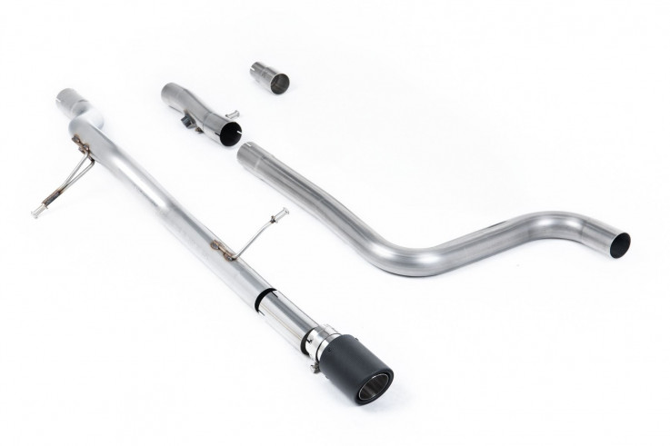 OPF/GPF back výfuk Ford Fiesta Mk8 1.0T EcoBoost ST-Line Milltek Sport - bez rezonátoru / karbonová koncovka