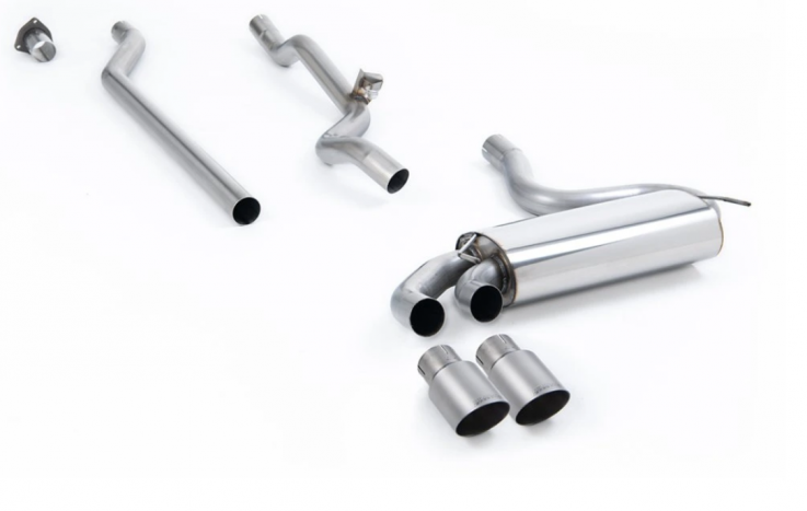 Downpipe-back výfuk Audi UR quattro 20v Turbo Milltek Sport - Hlasitější / Titanové koncovky