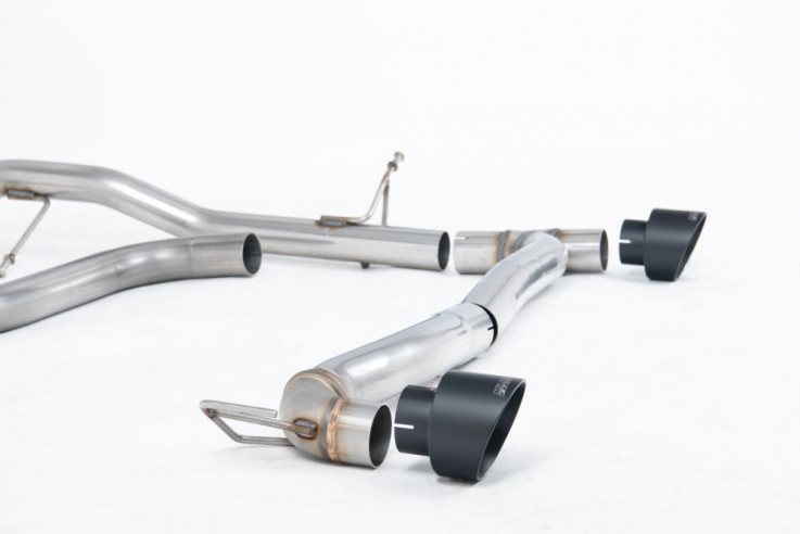 OPF/GPF back výfuk Ford Fiesta Mk8 1.0T EcoBoost ST-Line Milltek Sport - bez rezonátorem / černé koncovky / Vyžaduje difuzor Maxton