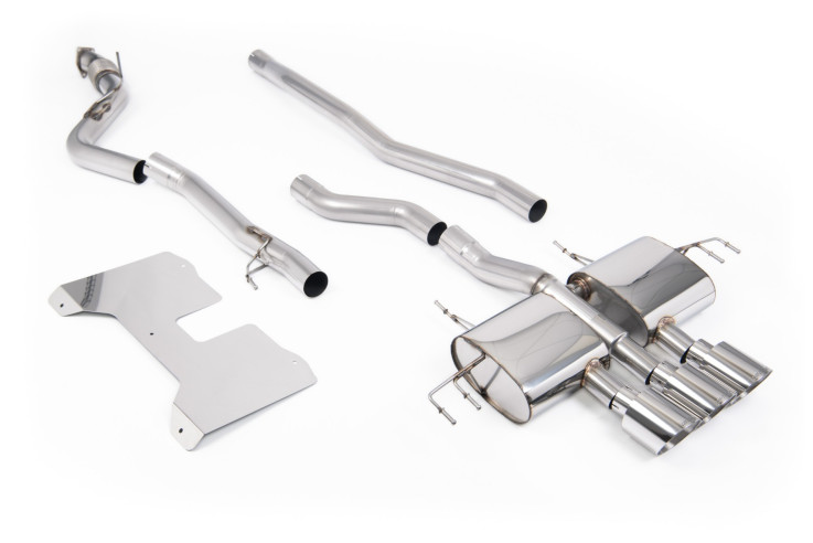 Catback výfuk Honda Civic Type R FL5 2.0 i-VTEC Milltek Sport – bez rezonátoru / Bez klapek / Leštěné koncovky