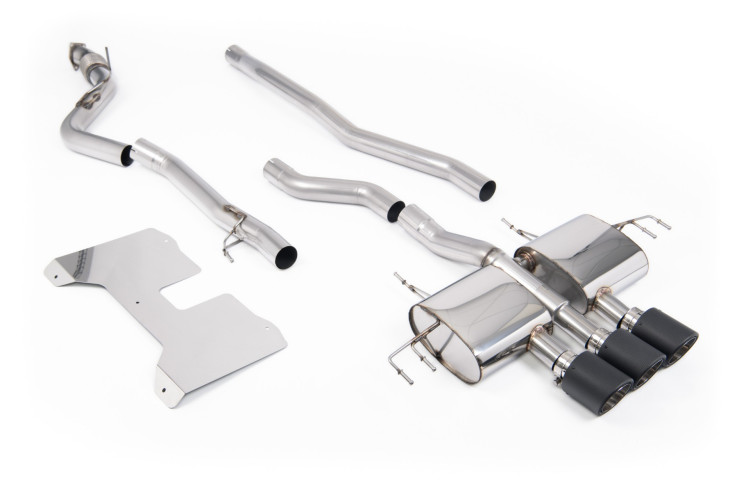 Catback výfuk Honda Civic Type R FL5 2.0 i-VTEC Milltek Sport – bez rezonátoru / Bez klapek / Karbonové koncovky