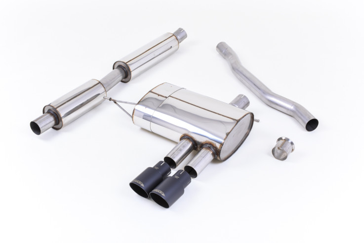 Cat-back Exhaust Mini Cooper S (F56) 2.0 Turbo – Resonated / Black Tips