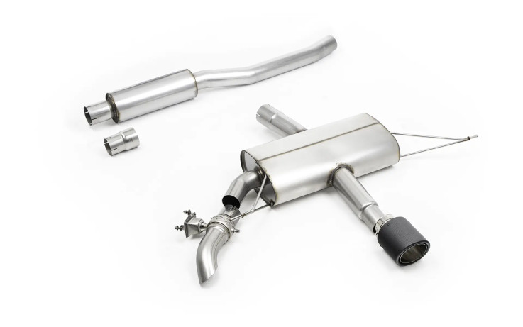 Milltek Sport OPF/GPF Back Exhaust for Mini JCW F66 2.0T B48 – Quieter with Carbon Tip – ECE Approved