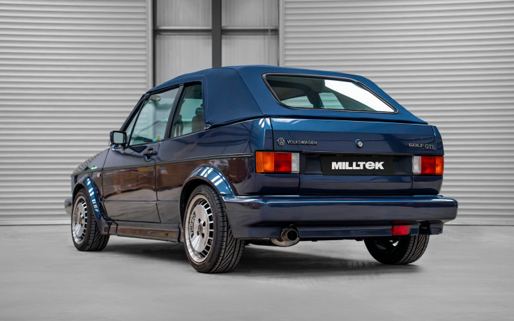 Downpipe-Back VW Golf GTI Mk1 Cab - bez rezonátoru (hlasitější) Leštěná koncovka