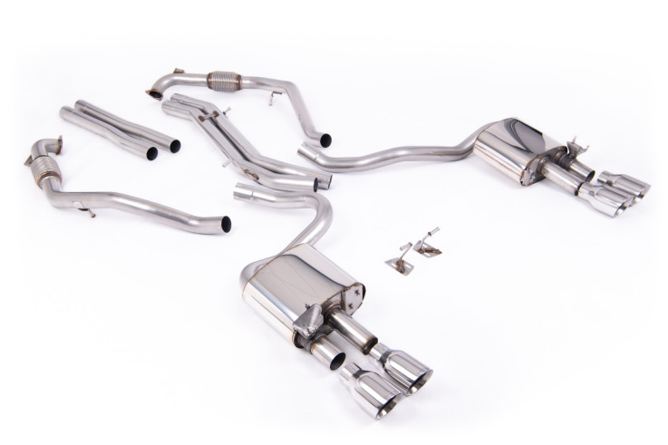 Cat-back Exhaust AUDI S5 Sportback B9 3.0 TFSI V6 (Sport Diff) Milltek Sport – Non-resonated / polished tips