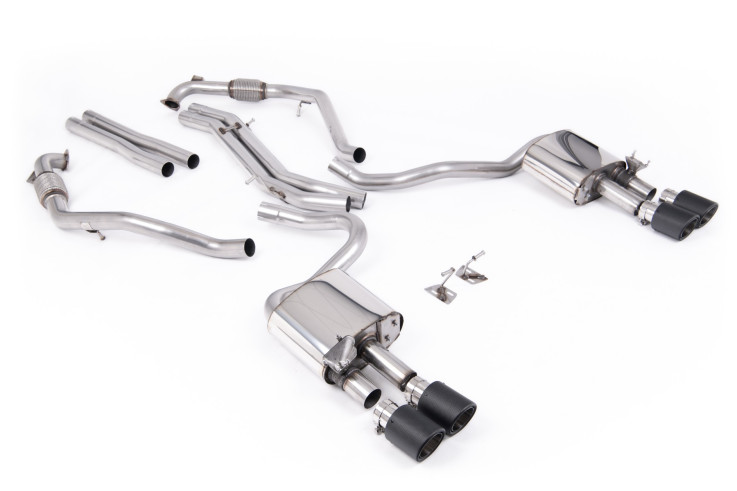 Cat-back Exhaust AUDI S5 Sportback B9 3.0 TFSI V6 (Sport Diff) Milltek Sport – Non-resonated / carbon tips