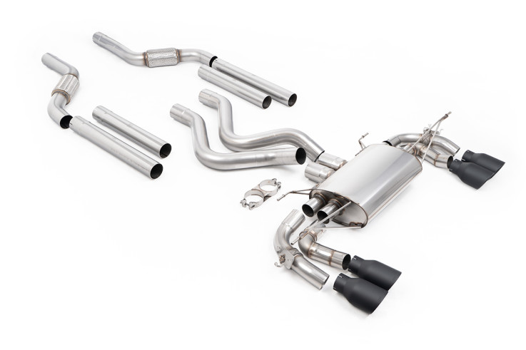 Klapkový OPF-back výfuk Land Rover / Range Rover Defender 110 OCTA P635 4.4 V8 / černé koncovky