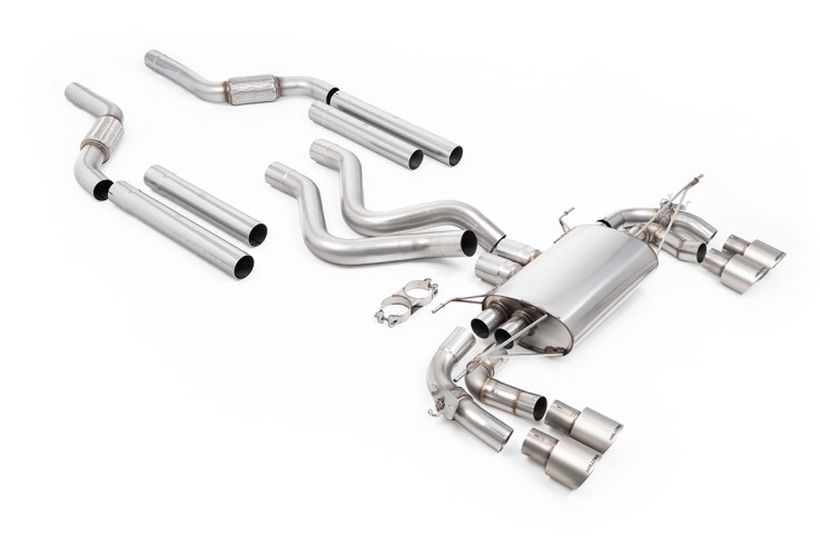 Klapkový OPF-back výfuk Land Rover / Range Rover Defender 110 OCTA P635 4.4 V8 / titanové koncovky