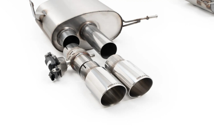 Catback výfuk BMW M3 E90 sedan - Milltek Sport - V2 klapkový systém / leštěné koncovky