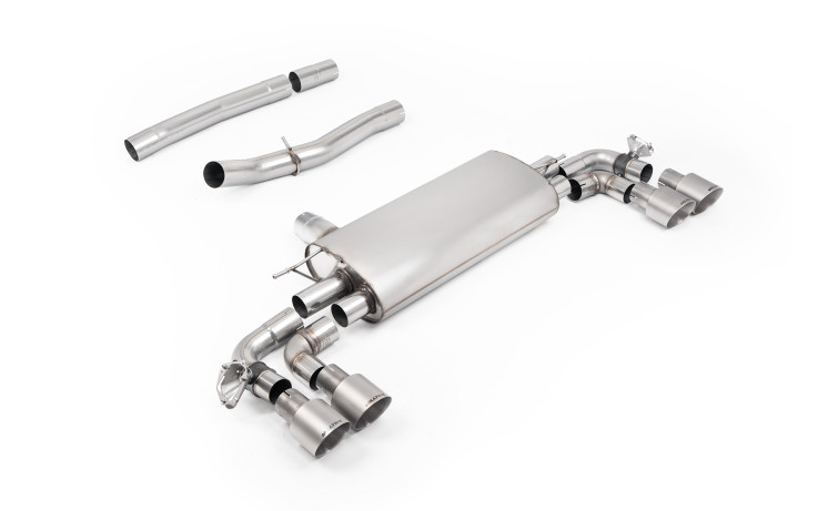 Valved OPF/GPF-back Exhaust BMW M135i xDrive F70 2024+ Milltek Sport - Brushed titanium tips