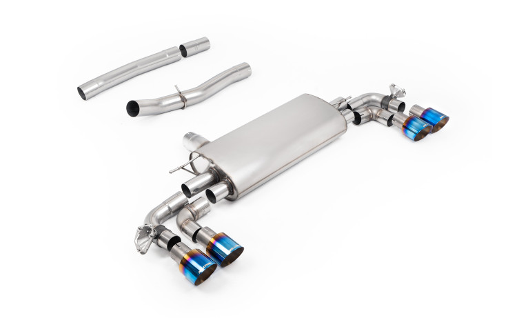 Valved OPF/GPF-back Exhaust BMW M135i xDrive F70 2024+ Milltek Sport - Burn/Blue titanium tips