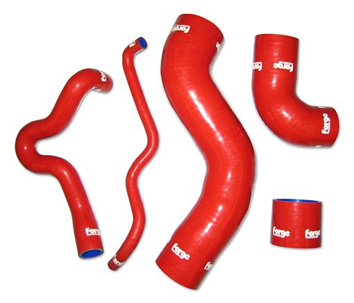 Set siliconových hadic pro 1,8T FMKT006 Forge Motorsport (150hp) - Červená