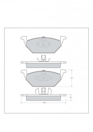 TAROX - Brzdové destičky přední Škoda Fabia 1,9 TDI / SDI & 1,4 MPI / 16V - Strada