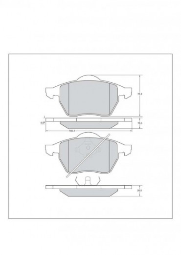 TAROX - Brzdové destičky přední Škoda Octavia 1,8T / 1,9 TDI PD / 2,0 MPi - Strada