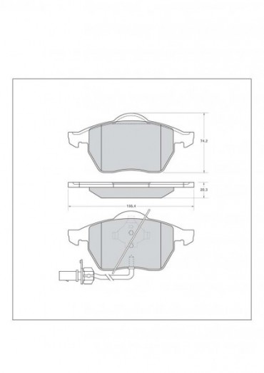 TAROX - Brzdové destičky přední SEAT Ibiza 6L 1,8T / 1,9 TDI - Strada