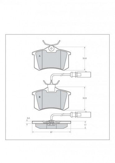 TAROX - Brzdové destičky zadní VW Golf 6 GTI & GTD & R - Corsa