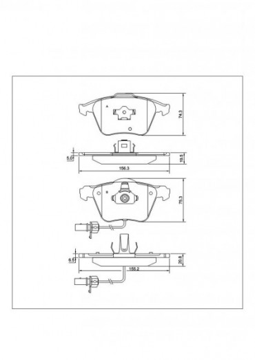 TAROX - Brzdové destičky přední AUDI S3 8P + A3 8P 3,2 VR6 - Corsa