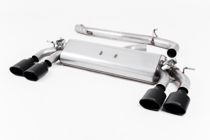 Valved Catback Exhaust VW Golf 7 R 2.0 TSI (facelift 2017->) Milltek Sport - non resonated / black tips
