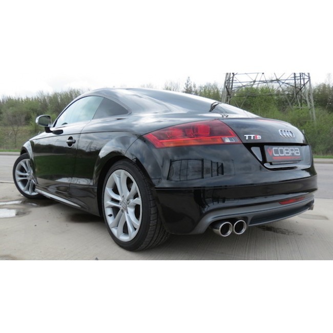 Cobra Sport Cat Back výfuk AUDI TTS (8J) Quattro Coupé - s rezonátorem, koncovky YTP20