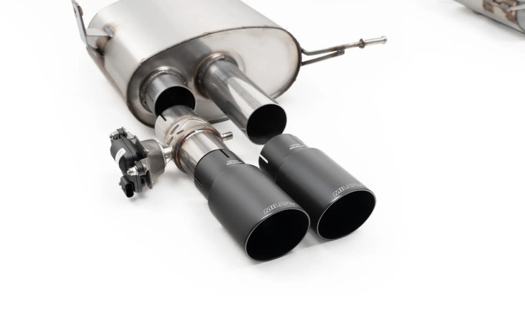 Catback výfuk BMW M3 E92 convertible - Milltek Sport - V2 klapkový systém / černé koncovky