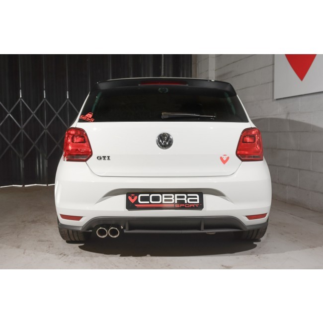 Cobra Sport Cat Back výfuk pro VW Polo GTI 1.8 TSI - bez rezonátoru, koncovka YTP18