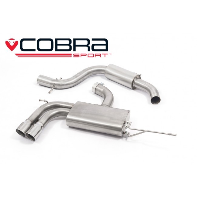 Cobra Sport Cat Back výfuk pro VW Golf (1K) GTI - s rezonátorem, koncovka YTP10L