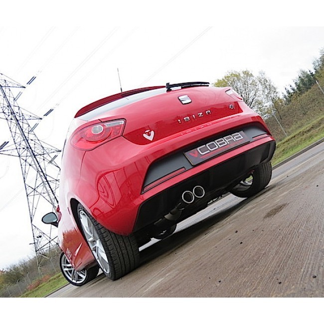 Cobra Sport Cat Back výfuk pro SEAT Ibiza FR (6J) 1.4 TSI - bez rezonátoru, koncovka YTP18