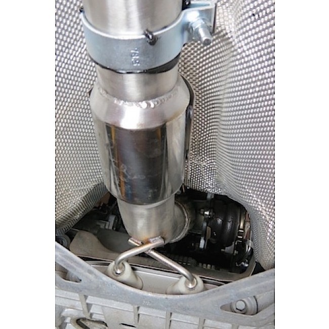 Cobra Sport Turbo Back výfuk SEAT Leon FR (1P) 2.0 TFSI - bez sportovního katalyzátoru, bez rezonátoru, koncovka YTP17