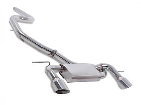 Catback výfuk SEAT leon FR 2.0 TDI 170 Milltek Sport - bez rezonátoru / zdvojené leštěné koncovky