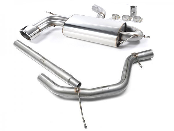 Catback výfuk SEAT leon 2.0 TDI 140 Milltek Sport - bez rezonátoru / leštěná oválná koncovka