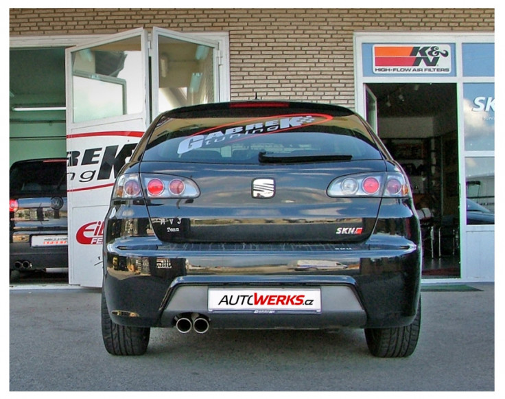 Catback výfuk SEAT Ibiza 6L FR 1.8 T Milltek Sport - s rezonátorem / leštěná dvojitá koncovka